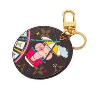 Louis Vuitton Vintage, Femme, Pre-owned, Brun, Taille: ONE Size Charm Rond en Cuir Pre-owned