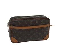 Louis Vuitton Vintage, Femme, Pre-owned, Brun, Taille: ONE Size Pre-owned Toile pochettes-minaudieres