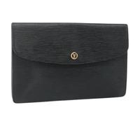 Louis Vuitton Vintage, Femme, Pre-owned, Noir, Taille: ONE Size Pochette en cuir Epi Pre-owned