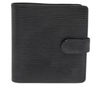 Louis Vuitton Vintage, Femme, Pre-owned, Noir, Taille: ONE Size Portefeuille en cuir vintage Pre-owned