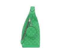 Louis Vuitton Vintage, Homme, Pre-owned, Vert, Taille: ONE Size Pre-owned Taiga Rama Duo Slingback Bag
