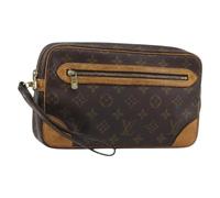 Louis Vuitton Vintage - Pochette en Toile Monogram Pré-possession - Femme - Pre-owned - Brun - Taille: ONE Size