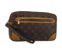 Louis Vuitton Vintage - Pochette en toile Pre-owned - Femme - Pre-owned - Brun - Taille: ONE Size