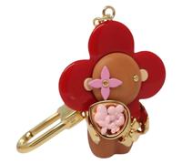 Louis Vuitton Vintage - Porte-clés Charm en Toile Pre-owned - Femme - Pre-owned - Rouge - Taille: ONE Size