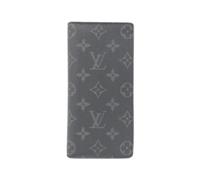 Louis Vuitton Vintage - Porte-monnaie long Pre-owned Porte feuille Brazza Monogram Eclipse - Femme - Pre-owned - Noir - Taille: ONE Size
