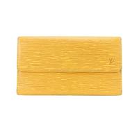Louis Vuitton Vintage - Portefeuille Tri-fold Pre-owned - Femme - Pre-owned - Jaune - Taille: ONE Size