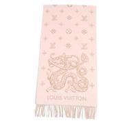 Louis Vuitton Vintage - Pre-owned Cashmere Scarf - Femme - Pre-owned - Rose - Taille: ONE Size