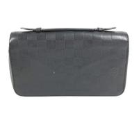 Louis Vuitton Vintage - Pre-owned Damier Infini Long wallet (bi-fold) - Femme - Pre-owned - Noir - Taille: ONE Size