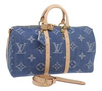 Louis Vuitton Vintage - Pre-owned Denim sacs-de-voyage - Femme - Pre-owned - Bleu - Taille: ONE Size