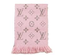 Louis Vuitton Vintage - Pre-owned Echarpe Logomania Monogram Wool Silk Metallized Scarf - Femme - Pre-owned - Rose - Taille: ONE Size