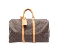 Louis Vuitton Vintage - Pre-owned Keepall Boston Bag Monogram Coated Canvas - unisex - Pre-owned - Brun - Taille: ONE Size