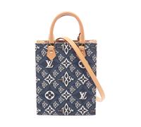 Louis Vuitton Vintage - Pre-owned Monogram Denim Petite Malle Bag - Femme - Pre-owned - Bleu - Taille: ONE Size