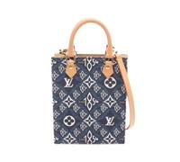 Louis Vuitton Vintage - Pre-owned Petit Sac Plat Monogram Jacquard Handbag - Femme - Pre-owned - Bleu - Taille: ONE Size