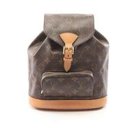 Louis Vuitton Vintage - Pre-owned Sac à dos Montsouris MM Monogram - Femme - Pre-owned - Brun - Taille: ONE Size
