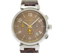 Louis Vuitton Vintage - Pre-owned Tambour Chronographe Automatique en Acier Inoxydable - Homme - Pre-owned - Brun - Taille: ONE Size