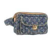Louis Vuitton Vintage - Pre-owned Vintage Monogram Denim Belt Bag - Femme - Pre-owned - Bleu - Taille: ONE Size