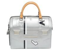 Louis Vuitton Vintage - Sac à main Vintage en Cuir Argenté Pre-owned - Femme - Pre-owned - Gris - Taille: ONE Size