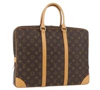 Louis Vuitton Vintage - Sac Business en Toile Monogram Pre-owned - Femme - Pre-owned - Brun - Taille: ONE Size