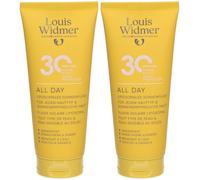 Louis Widmer All Day SPF30 Crème Protection Solaire 2x100 ml