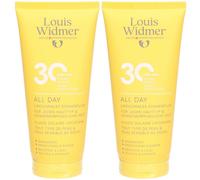 Louis Widmer All Day SPF30 Crème Protection Solaire 2x200 ml