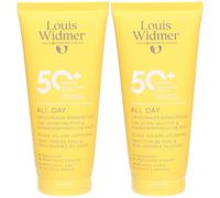 Louis Widmer All Day SPF50+ | Sans Parfum Crème Protection Solaire 2x200 ml