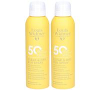 Louis Widmer Clear & Dry Sunspray SPF50 Crème Protection Solaire 2x200 ml