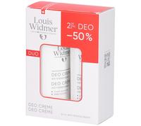 Louis Widmer Deo Crème Antiperspirant Légèrement Parfumé 2x40 ml