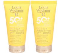 Louis Widmer Face Sun Protection Anti-Aging SPF 50+ Crème Solaire 2x50 ml