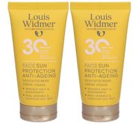 Louis Widmer Face Sun Protection Anti-Aging SPF30 | Sans Parfum Crème Solaire 2x50 ml