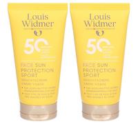 Louis Widmer Face Sun Protection Sport SPF50 Crème Solaire 2x50 ml