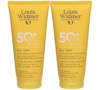 Louis Widmer® Fluide solaire liposomal All Day pour tous les types de peau Crème Protection Solaire 2x200 ml