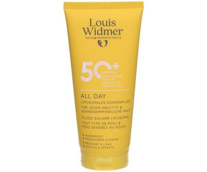 Louis Widmer® Fluide solaire liposomal All Day pour tous les types de peau Crème Protection Solaire 200 ml