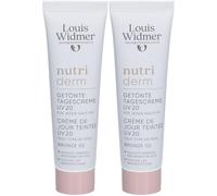 Louis Widmer Nutriderm Crème de Jour Teintée UV20 Bronze 02 Sans Parfum De 2x30 ml