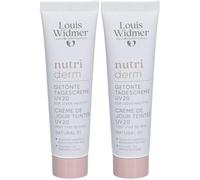 Louis Widmer Nutriderm Crème de Jour Teintée UV20 Natural 01 Sans Parfum De 2x30 ml