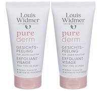 Louis Widmer Purederm Exfoliant Visage Sans Parfum Crème 2x50 ml