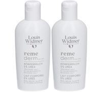 Louis Widmer Remederm Dry Skin Lait Corporel 5 % Urée Sans Parfum Soins Corporels 2x200 ml