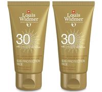 Louis Widmer Sun Protection Face SPF30 sans parfum Crème 2x50 ml