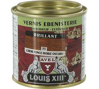Vernis - LOUIS III - Chêne foncé - 125 mL - Brillant - Polyuréthane - Intérieur/Extérieur