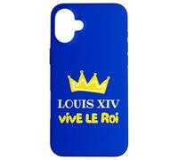 Louis XIV Vive Le Roi de France Couronne Histoire Versailles Coque pour iPhone 16 Plus