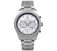 LOUIS XVI Mirage 3320 Montre pour homme avec chronographe et bracelet argenté Diamètre 43 mm Cadran blanc, argenté