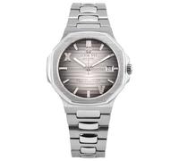 LOUIS XVI Renaissance Femme 6124 - Montre pour femme - Étanche - Bracelet argenté - Cadran Ultra Silver avec diamants - Mouvement à quartz suisse - Ø 35 mm