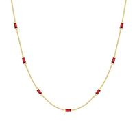 LOUISA SECRET Collier Femme 925 Argent Sterling 14K Plaqué Or, Pierre Dame Chaîne Pendentif, Bijoux Cadeau d'Anniversaire pour Femme, Cadeau Noël Maman