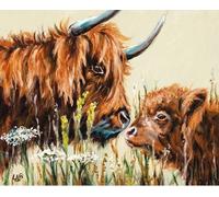 Louise Brown - Impression sur toile encadrée "Mother's Love" PM6087 (40 cm x 50 cm) (Couleur crème/marron)