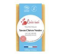 LOUISE ÉMOI-Savon solide "Chèvre neutre" huile d'amande douce et lait de chèvre sans huile essentielle - 100g