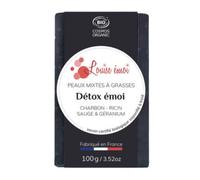 LOUISE ÉMOI-Savon solide "Détox émoi" huile de ricin et charbon - 100g