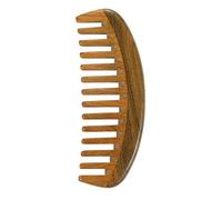 Louise Maelys Peigne à dents larges en bois de santal antistatique pour cheveux bouclés pour adultes et enfants