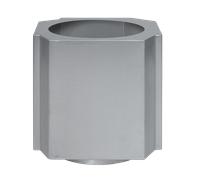 Louise Roe Pot Funki XL 70 cm Aluminium brossé