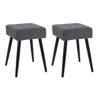 Louise - Tabouret Anthracite. Noir