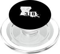 Louisiana 318 Area Code Souvenir de la fierté de l'État du Sud PopSockets PopGrip pour MagSafe