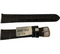 Louisiana Croco Black Leather Strap pour montres dames 14mm